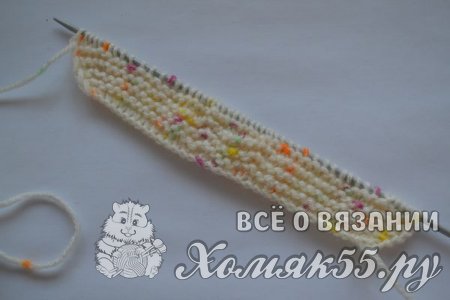 Пинетки на двух спицах