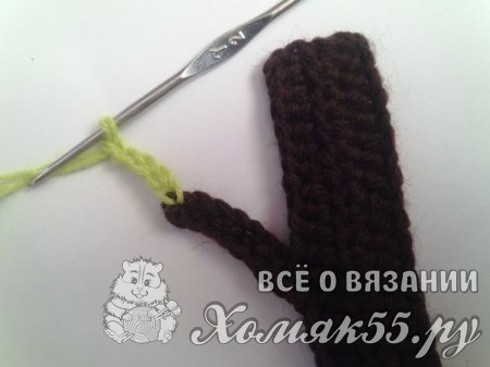 Закладка для книги крючком