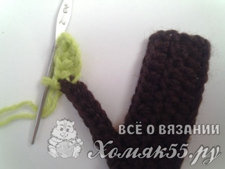 Закладка для книги крючком