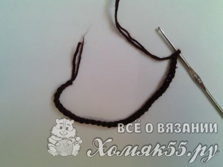 Закладка для книги крючком