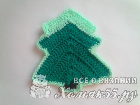 Ёлочка крючком. Схема вязания