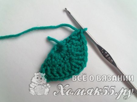 Ёлочка крючком. Схема вязания