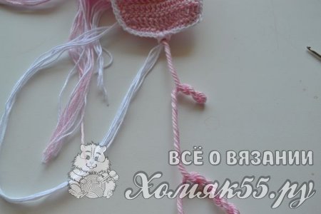 Повязка для девочки крючком