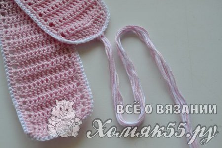 Повязка для девочки крючком