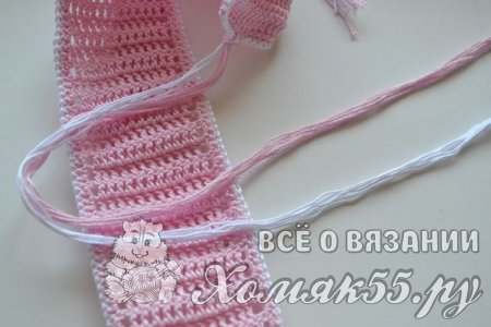 Повязка для девочки крючком
