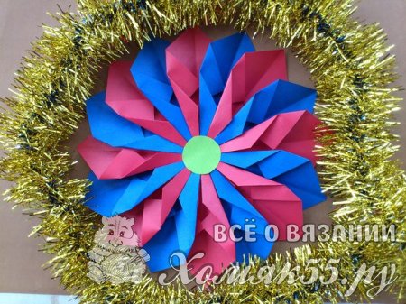 Снежинка из бумаги своими руками
