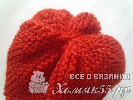 Шапка и митенки спицами