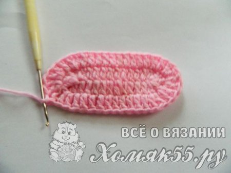 Пинетки для малышки крючком