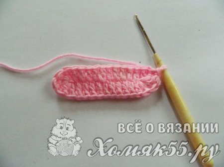 Пинетки для малышки крючком