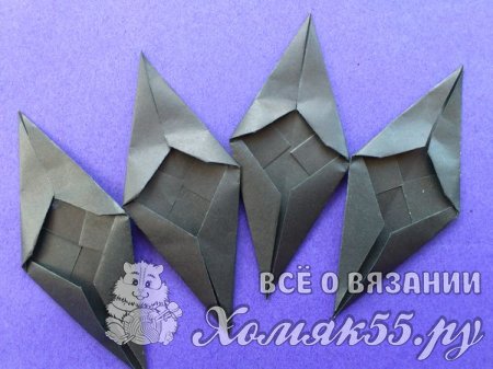Как сделать снежинку из бумажных модулей