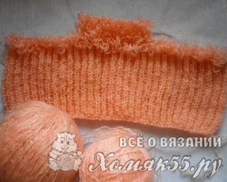 Шапочка для девочки спицами