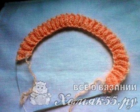 Шапочка для девочки спицами