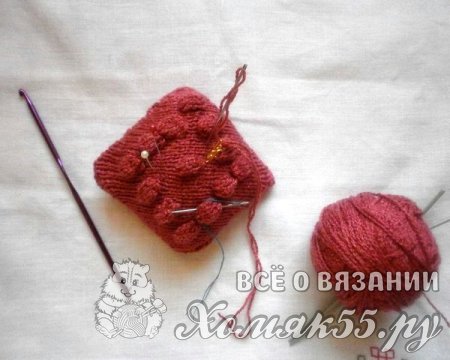 Вязание игольницы спицами