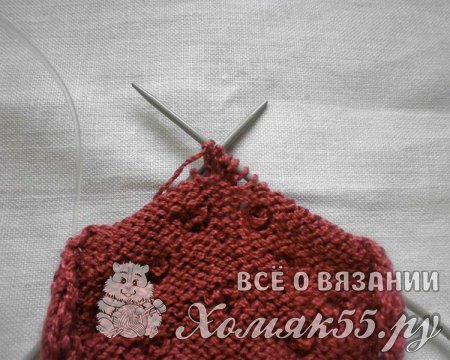 Вязание игольницы спицами