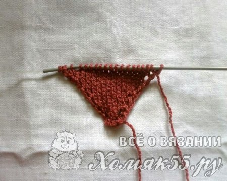 Вязание игольницы спицами