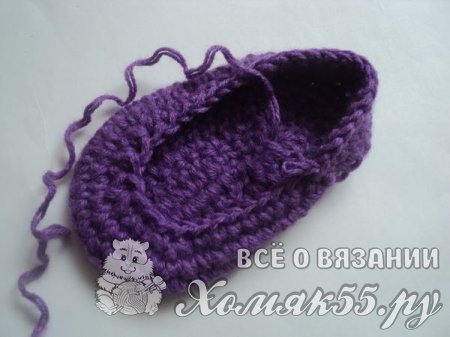 Сапожки вязаные крючком