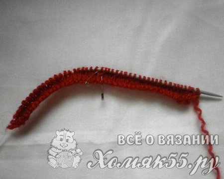 Пинетки для девочки на двух спицах
