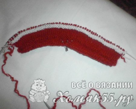 Пинетки для девочки на двух спицах
