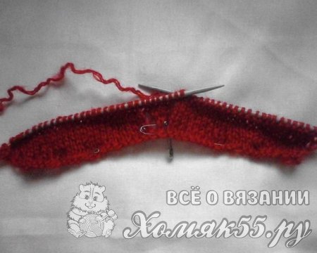 Пинетки для девочки на двух спицах