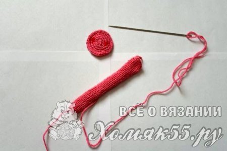 Смешарик Нюша спицами. Мастер-класс