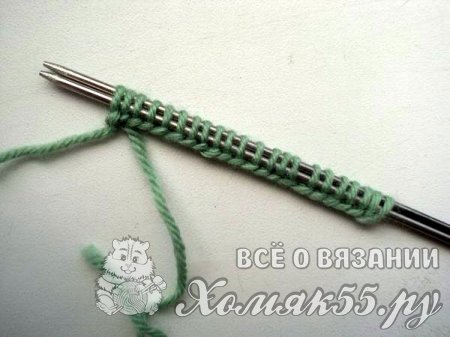 Маленькая ёлка спицами