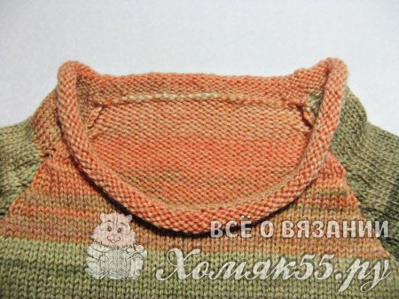 Вязаный свитер на мальчика 8-9 лет