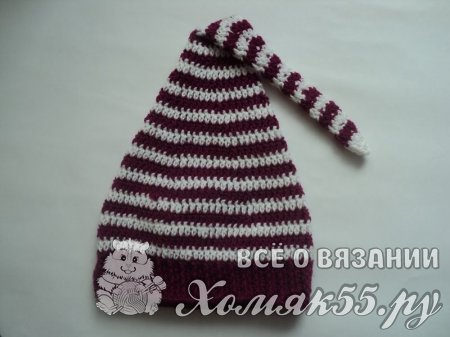 Рождественский колпак крючком