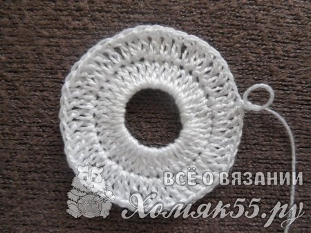 Подставка под бокал «Снежинка» крючком