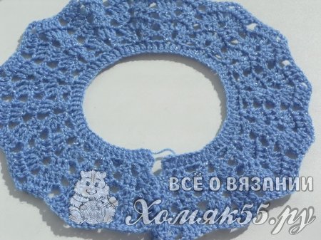 Костюм Снегурочки крючком