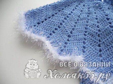 Костюм Снегурочки крючком