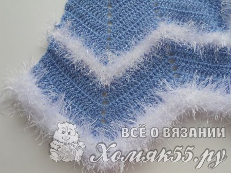Костюм Снегурочки крючком