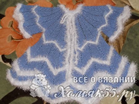 Костюм Снегурочки крючком