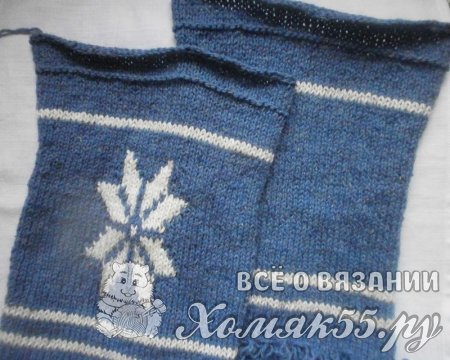 Вязаный мешочек для подарков