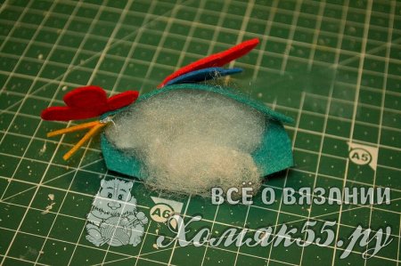 Символ 2017 года Петушок из фетра своим руками