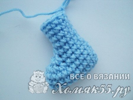 Сувенир «Валенки» крючком