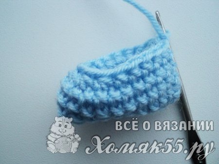 Сувенир «Валенки» крючком