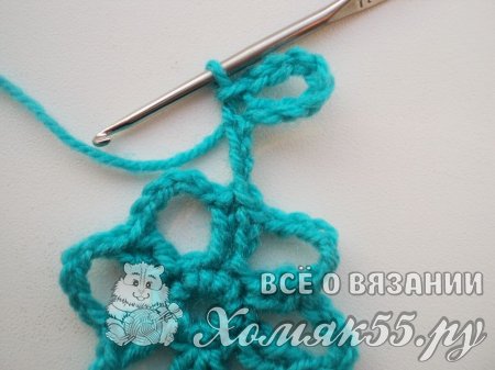Как связать снежинку крючком