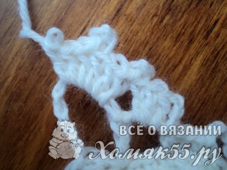 Объёмная снежинка крючком