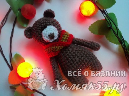 Мишка связанный крючком
