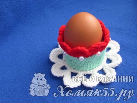 Вязание на Пасху: подставка для яйца