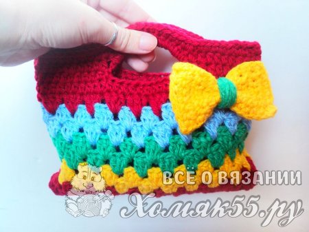 Детская сумочка крючком